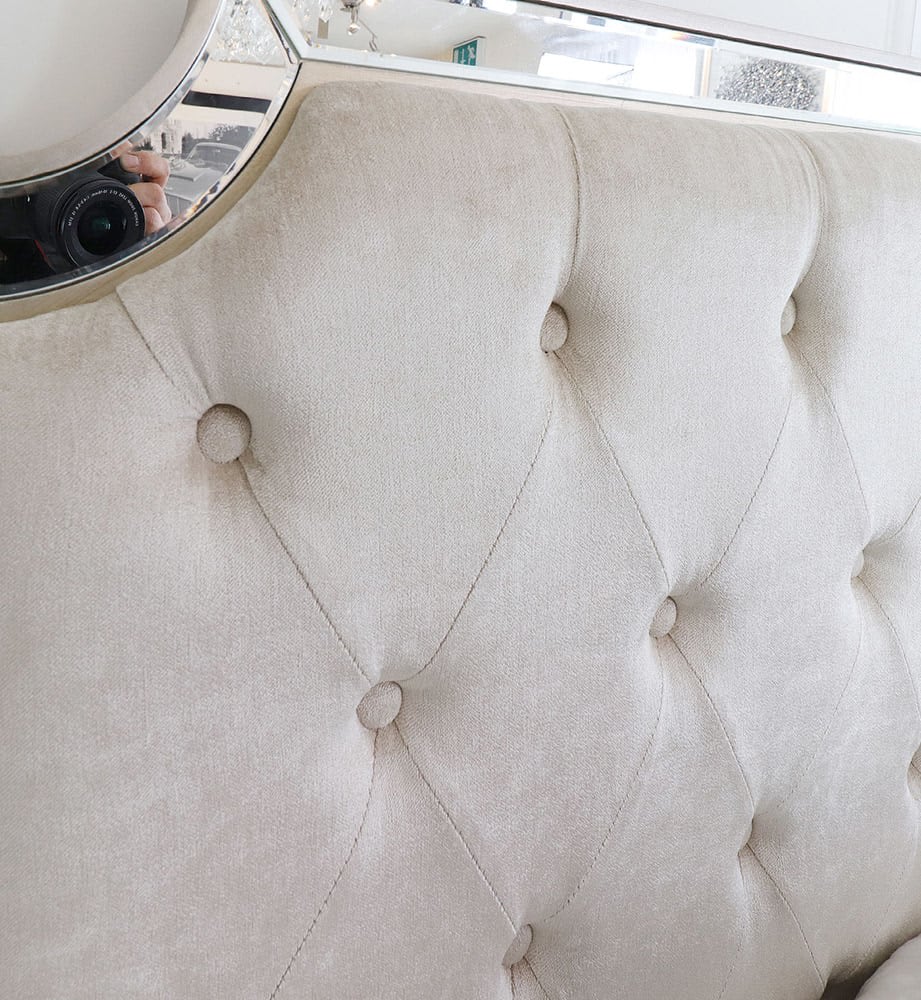 Éclat Frame — Neoclassical Upholstered Bed
