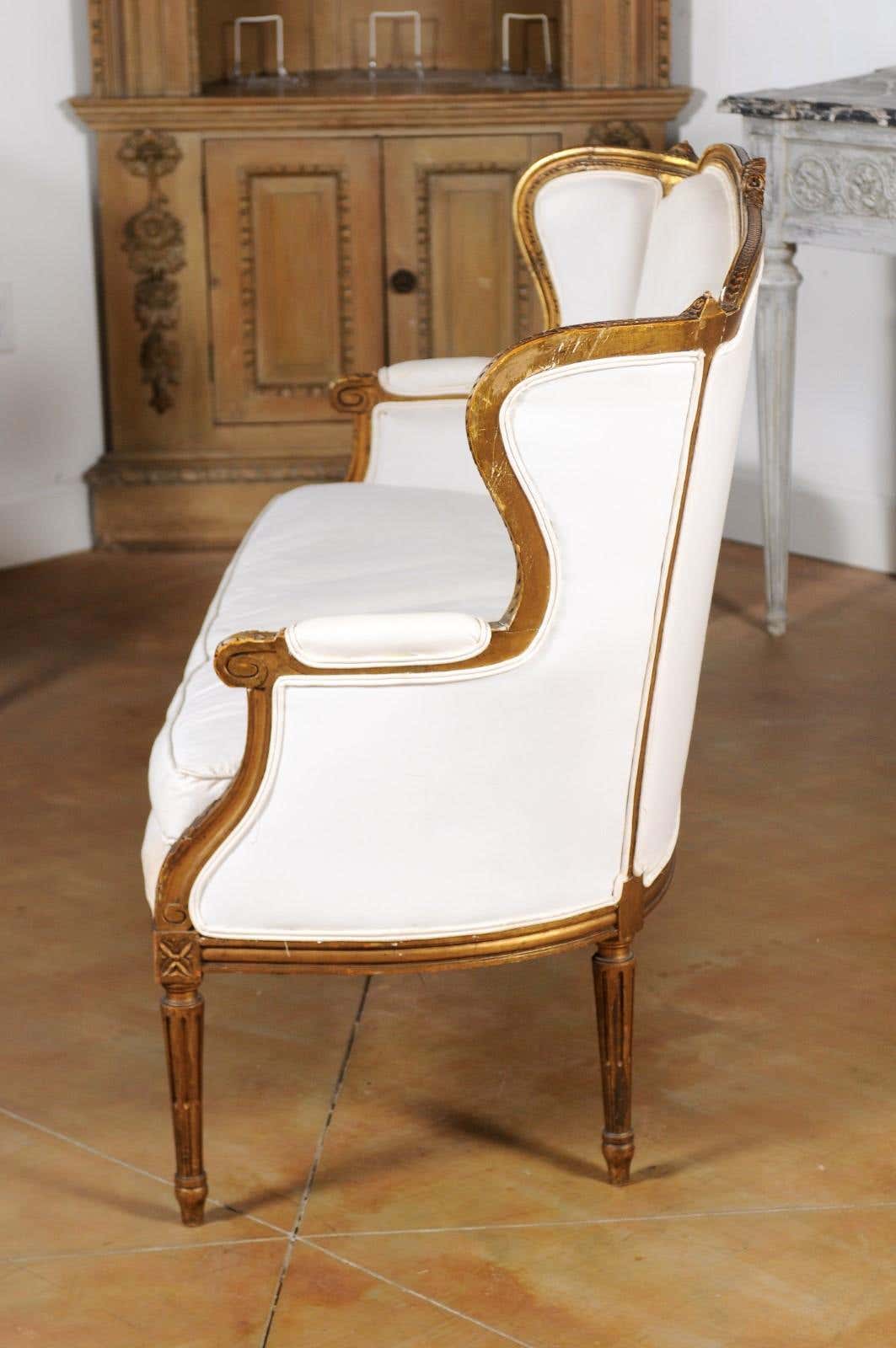 Dioréne — Handcrafted Teak Louis XVI-Inspired Settee
