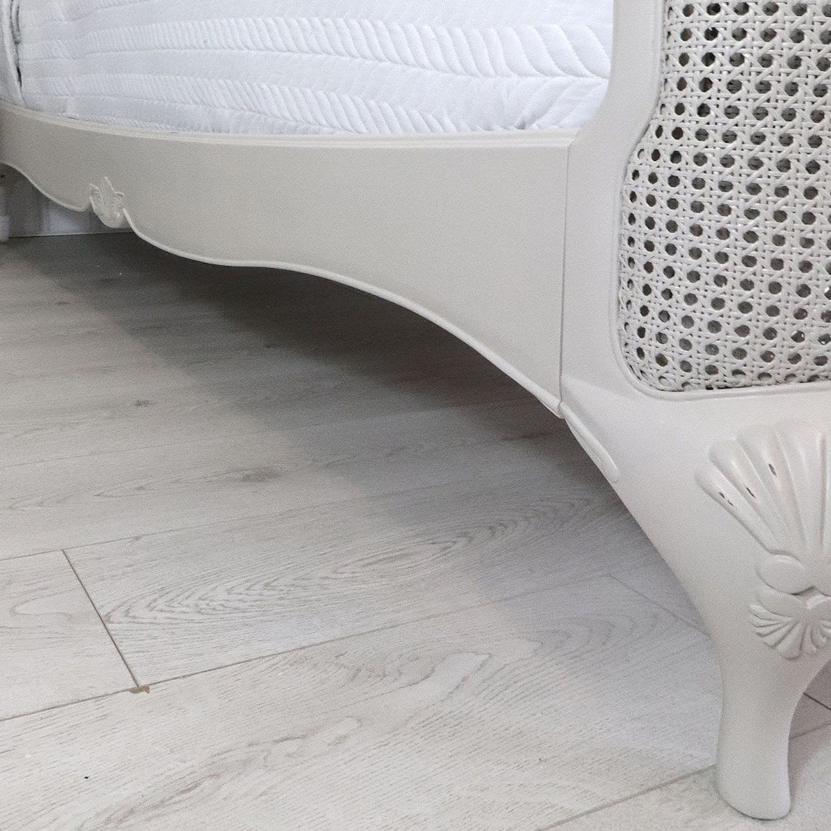 Cloud Etch — French Cane Panel Bed