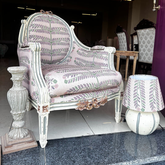 Althea — French Provincial Floral Upholstered Settee