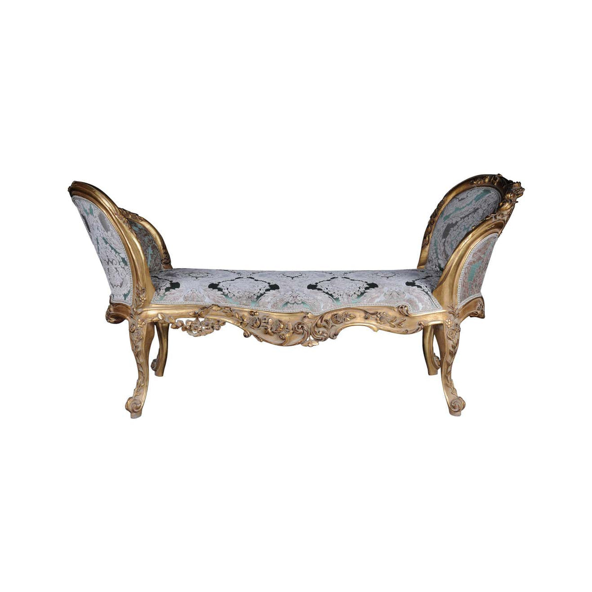 Épine de Lune — French Rococo Gilded Carved Chaise