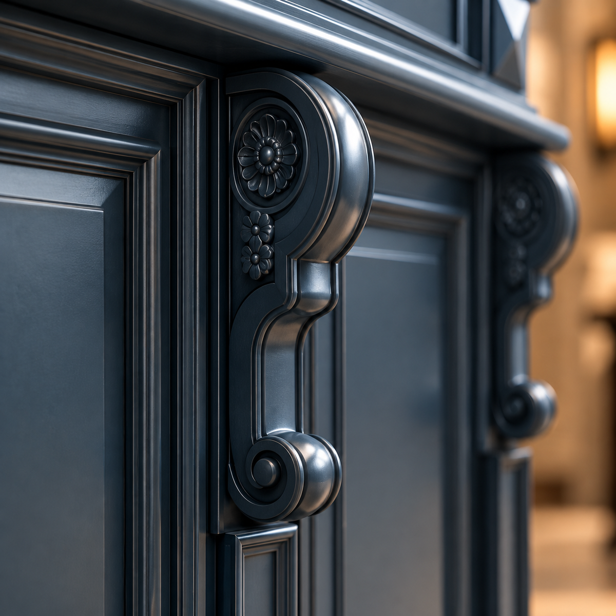 Brise Lumière — French Neoclassical Panelled Bar Counter