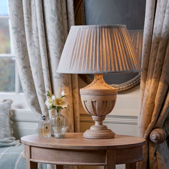 Château Fleur — French Provincial Carved Wood Table Lamp