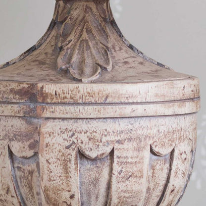 Château Fleur — French Provincial Carved Wood Table Lamp