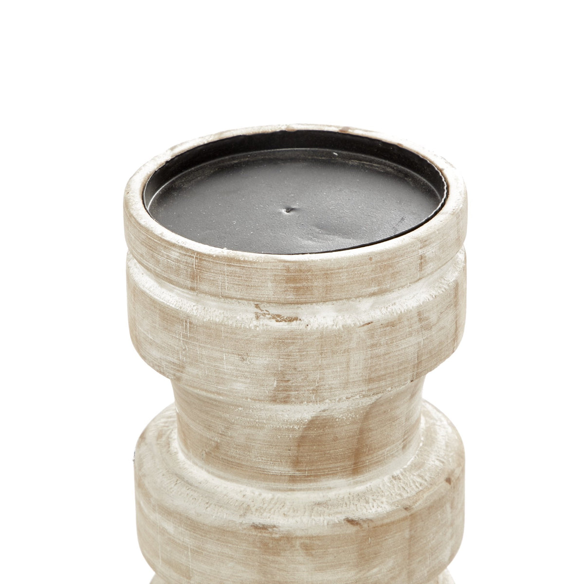 Nordic Whittles — Natural Turned Wood Candle Holder Set