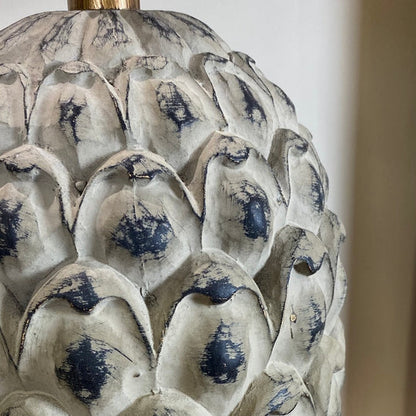 Mystique d’Ananas — French Provincial Carved Wood Table Lamp