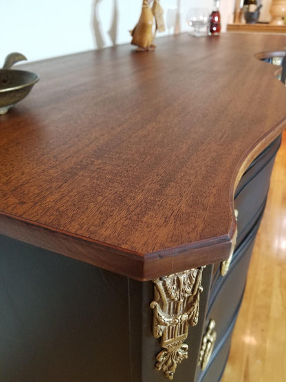 The Golden Pause — French Provincial Painted Wood Sideboard