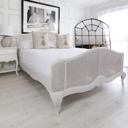 Cloud Etch — French Cane Panel Bed