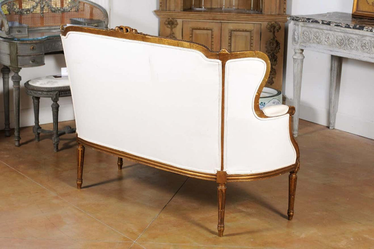 Dioréne — Handcrafted Teak Louis XVI-Inspired Settee