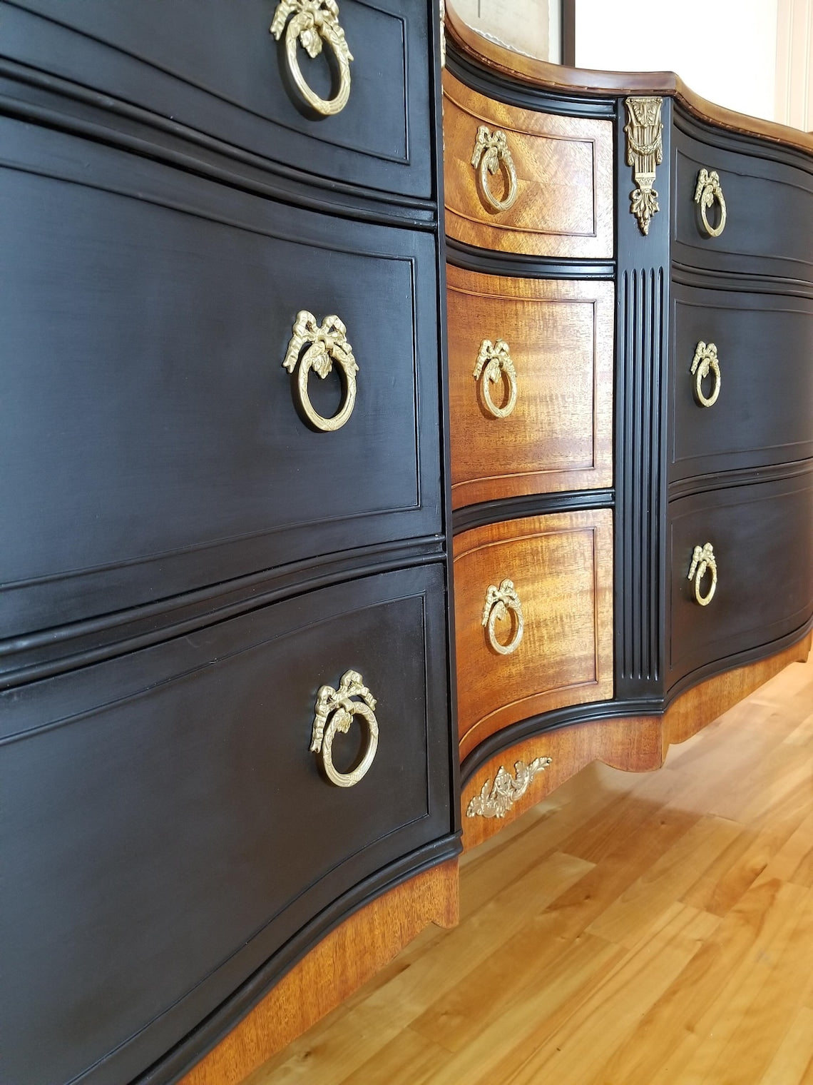 The Golden Pause — French Provincial Painted Wood Sideboard