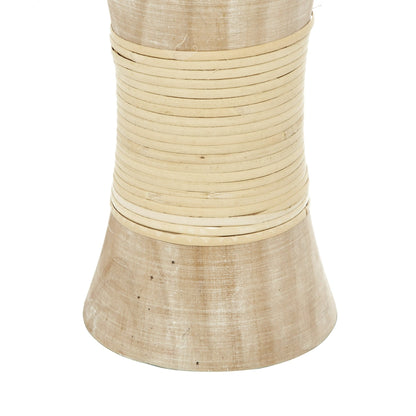 Solène Candles — Natural Turned Wood Candle Holder Set