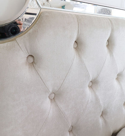 Éclat Frame — Neoclassical Upholstered Bed
