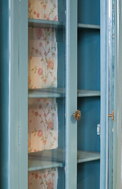 Palace Echo — French Carved Glass Door Display Cabinet
