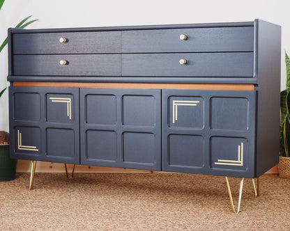 The Nocturne Buffet — Mid-Century Modern Painted Wood Sideboard