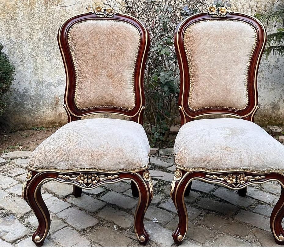 Beaurive Ashen — French Carved Dining Collection