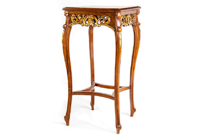 Aurelquin — Handcrafted Carved Wood Occasional Table