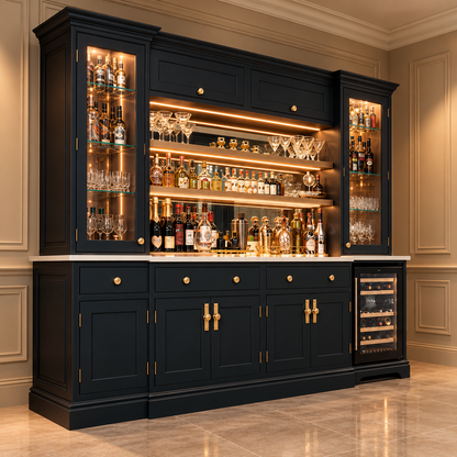 Brise Côtière — French Neoclassical Bar Cabinet