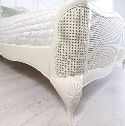Cloud Etch — French Cane Panel Bed