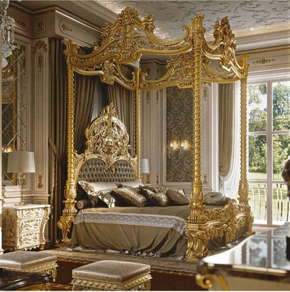 Jovienne — French Gilded Canopy Bed