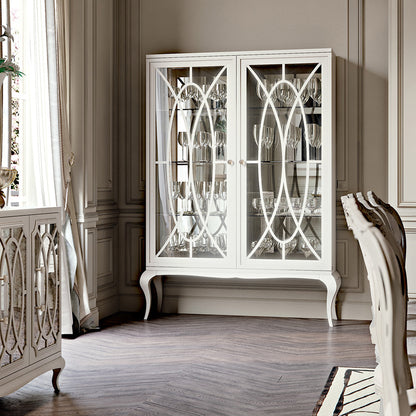 Liraivane — French Provincial Mirrored Glass Display Cabinet