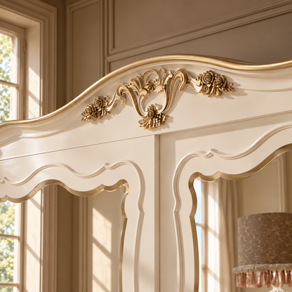 Elysian Reverie — French Rococo Mirrored Wardrobe
