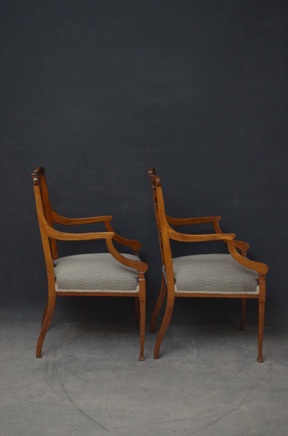 D'Armoire — Neoclassical Lyre-Back Dining Chair