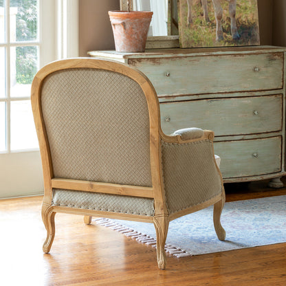 Maurelle — French Provincial Cream Upholstered Accent Armchair