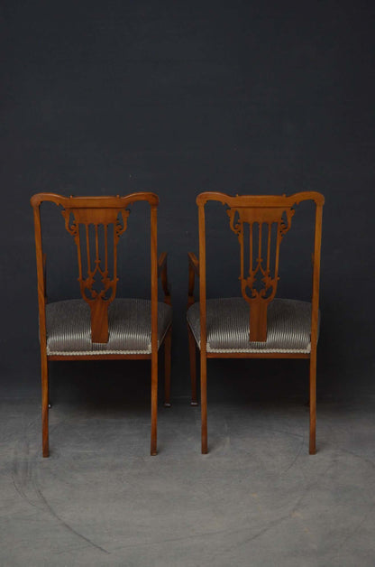 D'Armoire — Neoclassical Lyre-Back Dining Chair