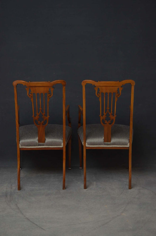D'Armoire — Neoclassical Lyre-Back Dining Chair