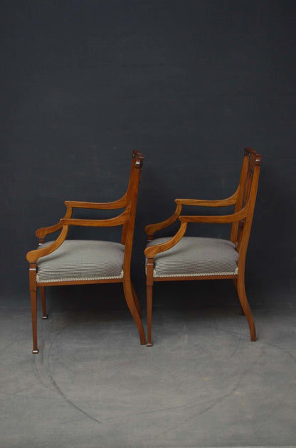 D'Armoire — Neoclassical Lyre-Back Dining Chair