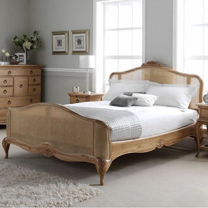 Solene Weave — French Cane Panel Bed