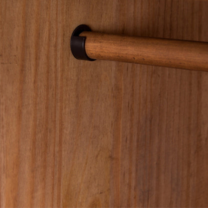 Le Bastion du Bois — Rustic Three-Door Wood Wardrobe