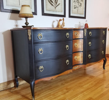 The Golden Pause — French Provincial Painted Wood Sideboard