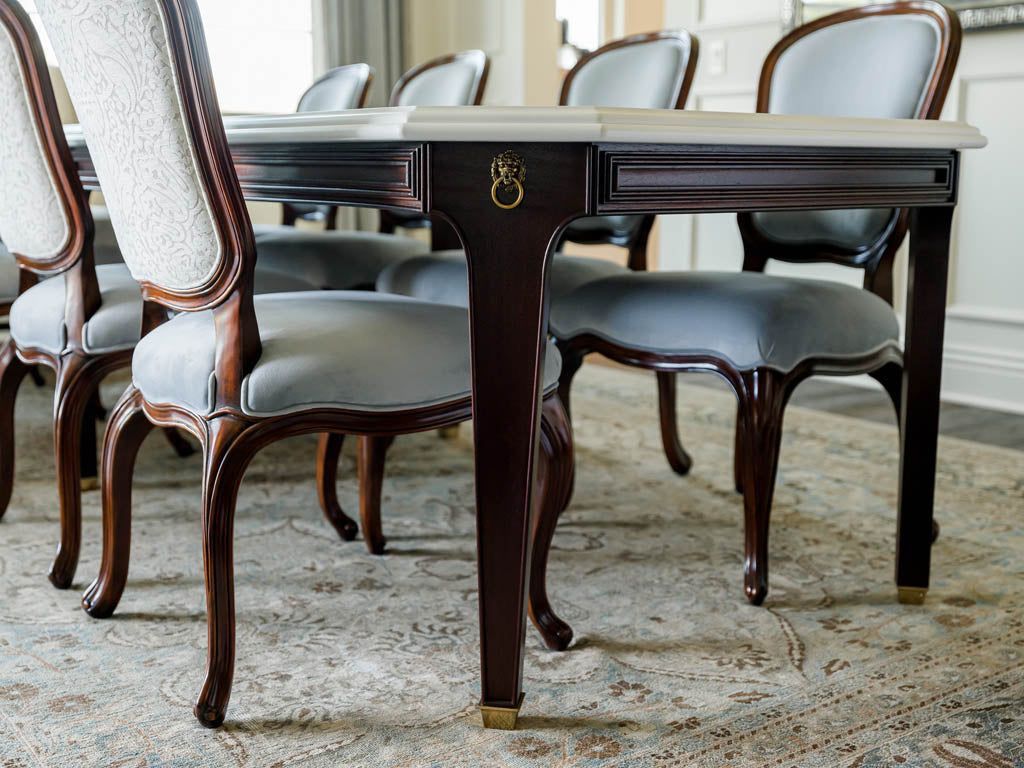 La Veillée — French Neoclassical Dining Table & Chair Set