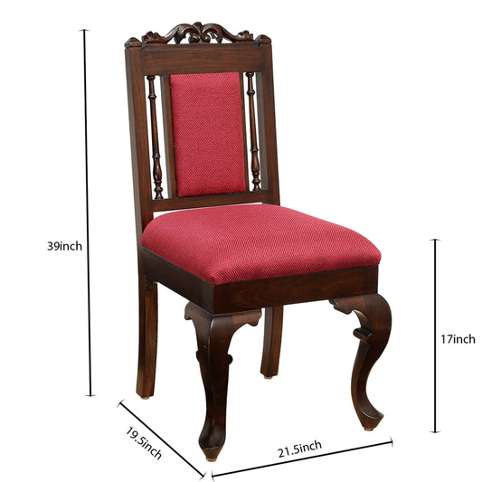 Cerismure — Traditional Carved Upholstered Dining Chair