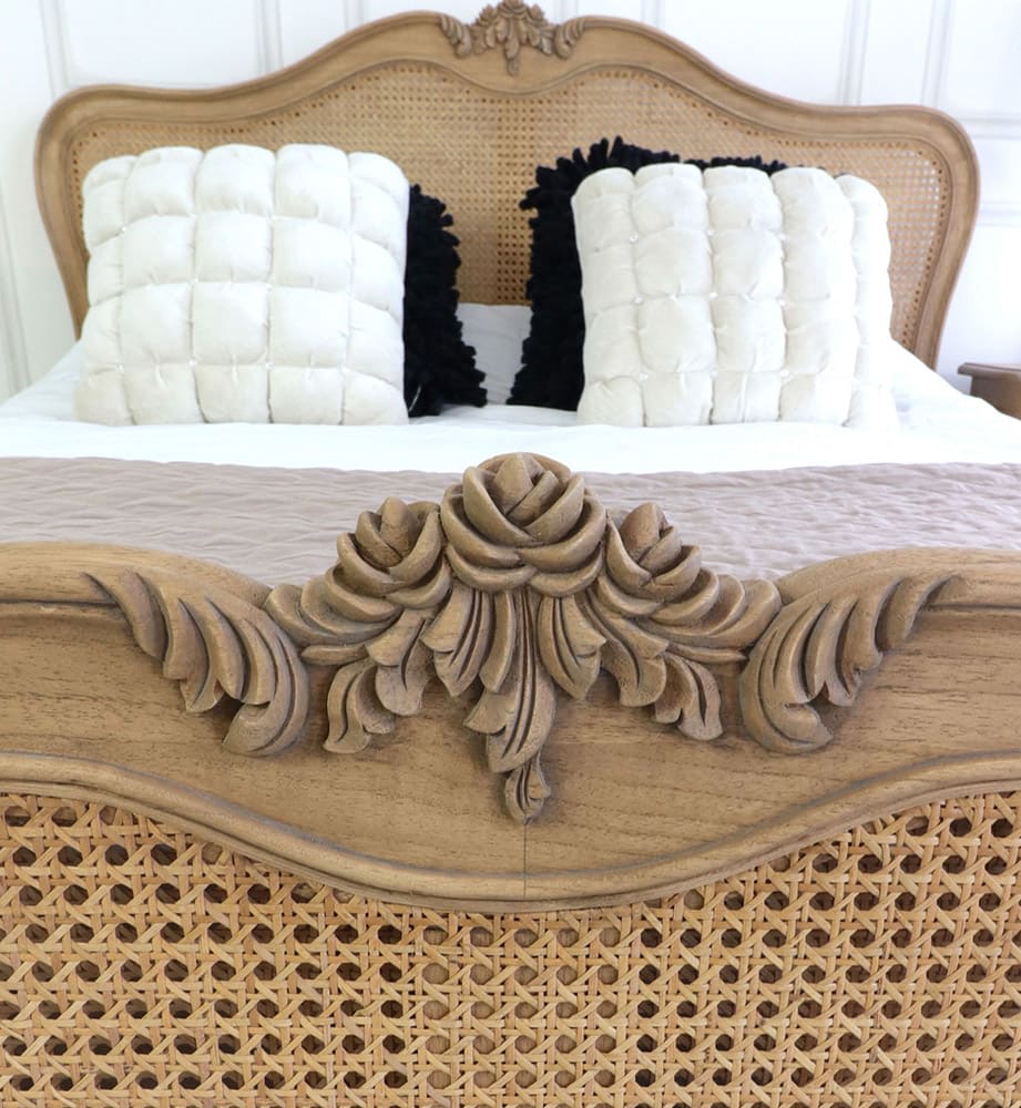 Lucerne Whim — French Cane Panel Bed