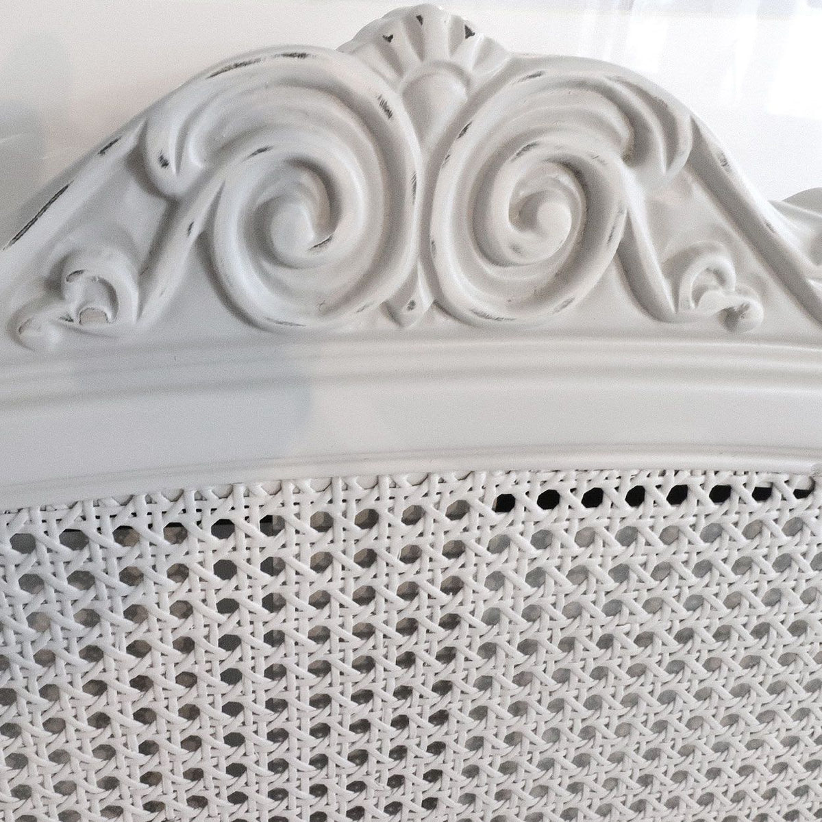 Cloud Etch — French Cane Panel Bed