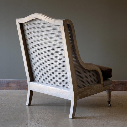 Érivelde — French Provincial Cane-Back Upholstered Armchair